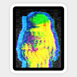 Glitchy astronaut Sticker